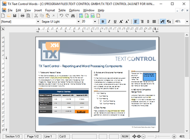TX Text Control ActiveX Enterprise/XML X14