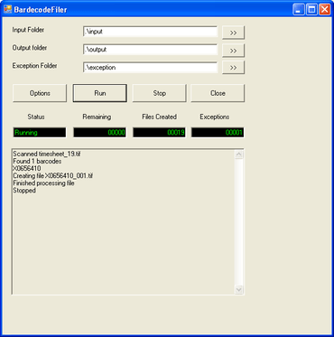 BardecodeFiler improves processing speed