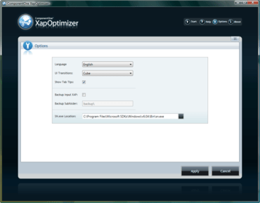 XapOptimizer gets enhanced performance