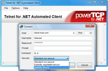 PowerTCP Telnet updates Connect method