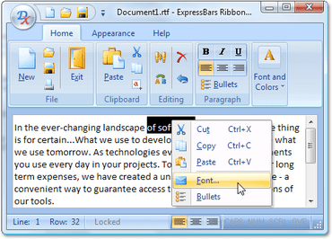 ExpressBars Suite adds Skin Chooser Gallery