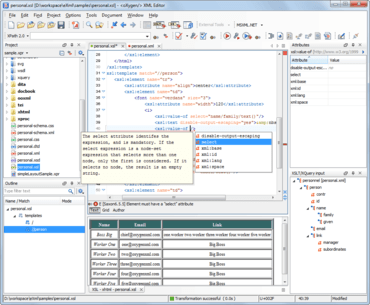 oXygen XML DeveloperがXPath/XQuery Builderを追加。