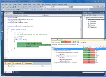 dotCover adds Integrated Unit Test Runner