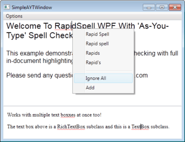 RapidSpell WPF updated
