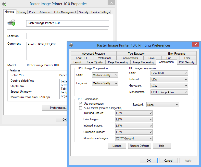 Raster Image Printer 11.0.006