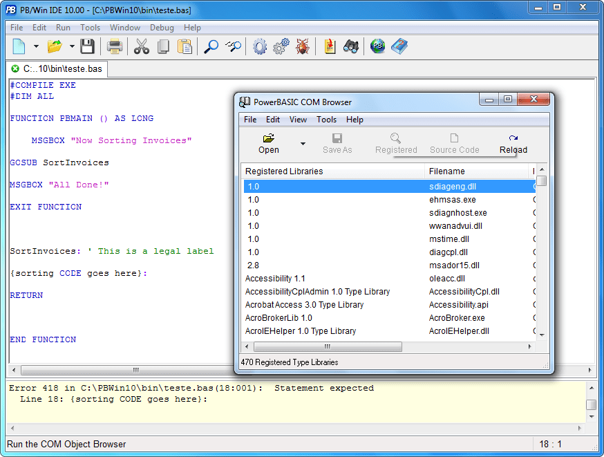 Powerbasic for windows 9.05 compiler