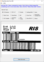 Recognize different barcode types