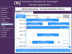 Screenshot of Solutions Schedule for Silverlight