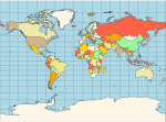 Miller Cylindrical Map Projection