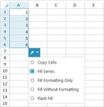 Syncfusion- Spreadsheet- Drag Fill