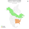 Distribution map (Grid Light theme)