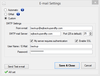 E-mail settings