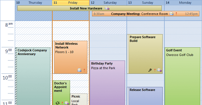 Codejock Calendar ActiveX v17.3