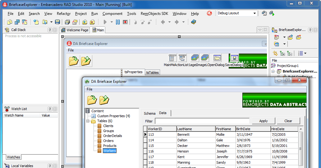 Delphi Data Data Abstract for Delphi 9.6.113