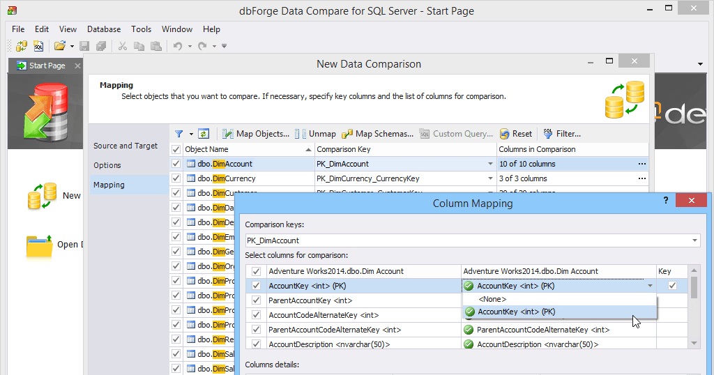 dbForge Data Compare for SQL Server V5.1.61