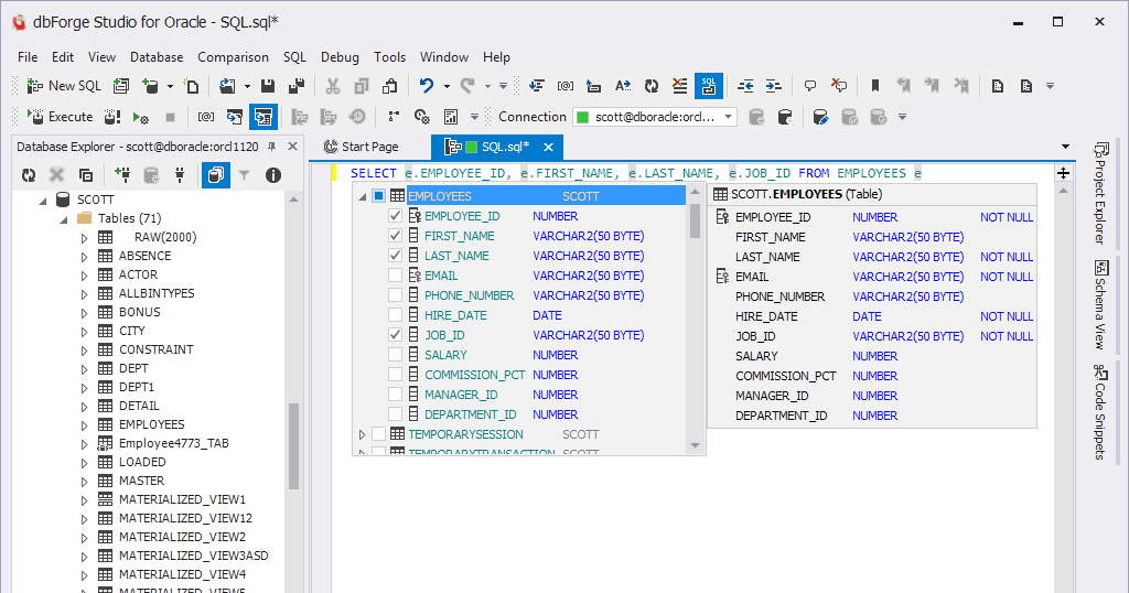 dbForge Studio for Oracle V4.3.93