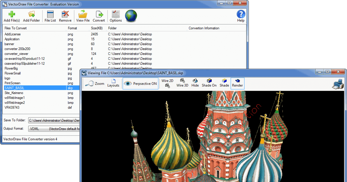 VectorDraw File Converter 4 (Build 9002.1.0)