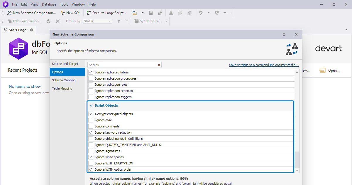 dbForge Schema Compare for SQL Server V5.3.5