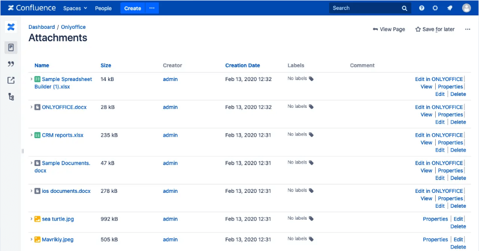 ONLYOFFICE Docs Enterprise Edition with Confluence Connector v7.1.1 (4.0)