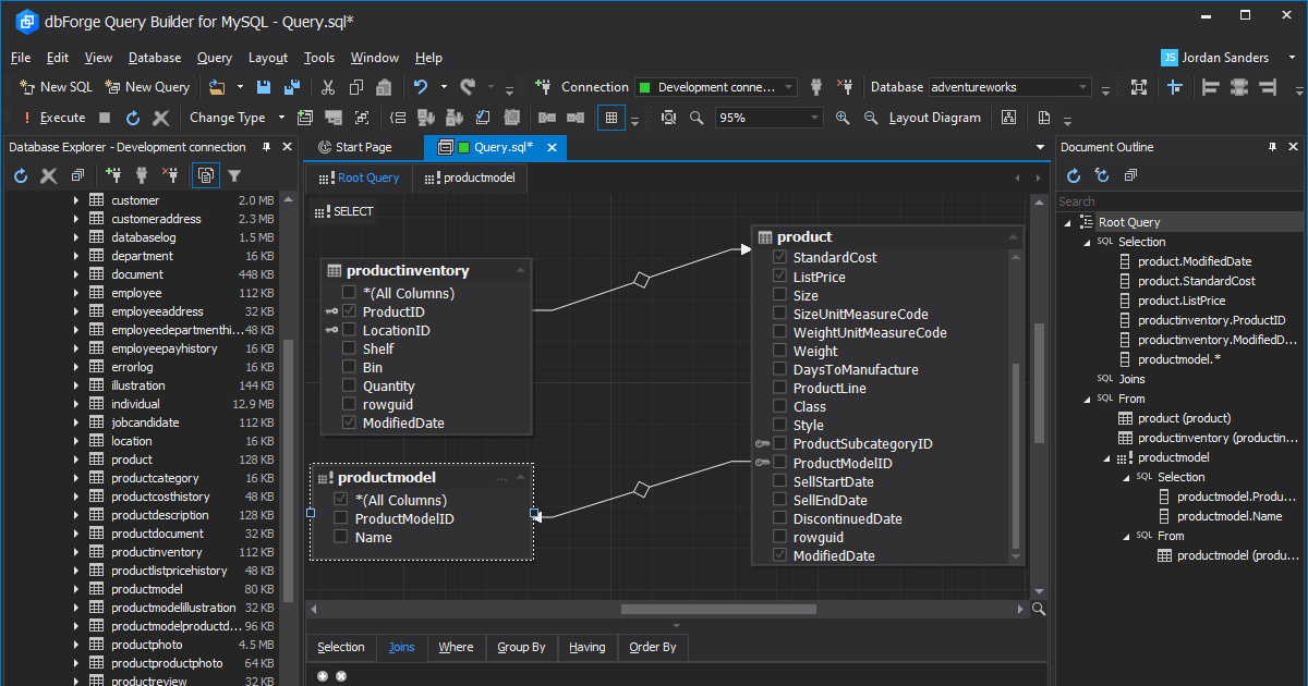 dbForge Query Builder for MySQL V5.2.4