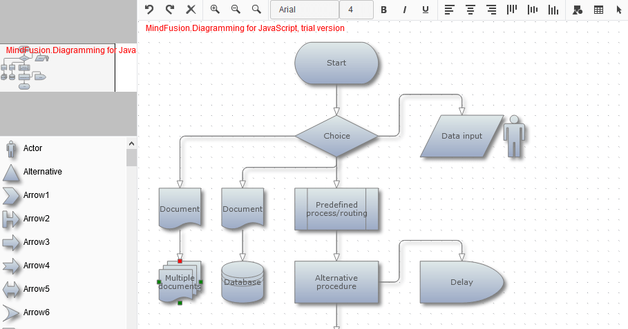 MindFusion.Diagramming for JavaScript V4.3