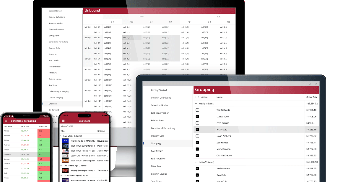 ComponentOne Studio for WinUI & MAUI released