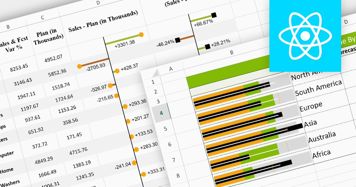 Highlight Trends with React Spreadsheet Sparklines