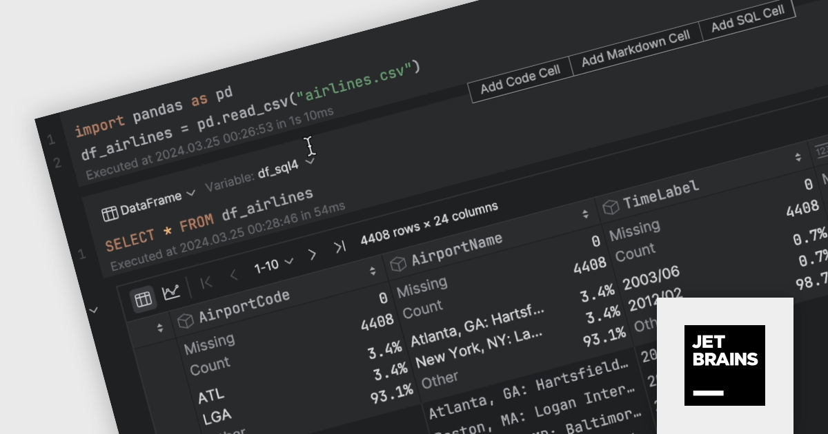 Consulte data frames de Jupyter Notebook con SQL