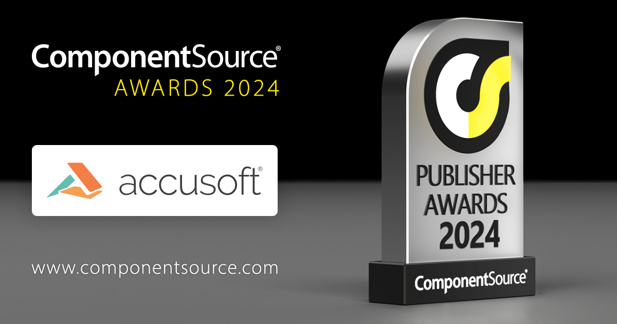Accusoft gana un premio ComponentSource