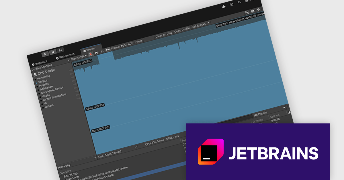 在您的 IDE 中查看 Unity 性能数据