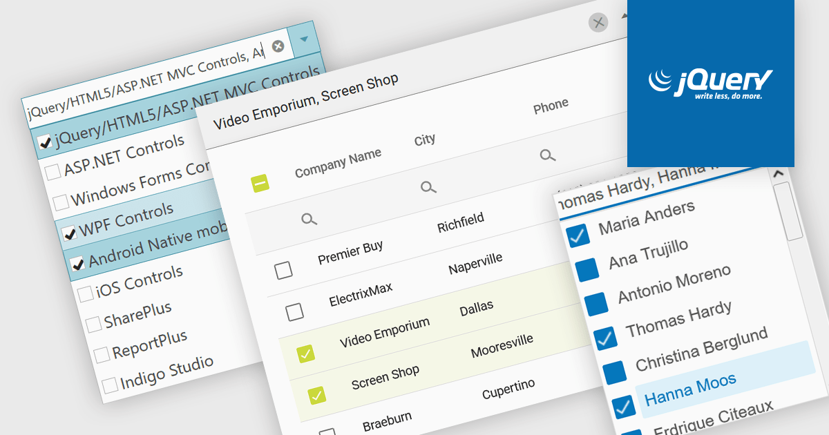 Enhance jQuery Apps with Compact Multi-Select