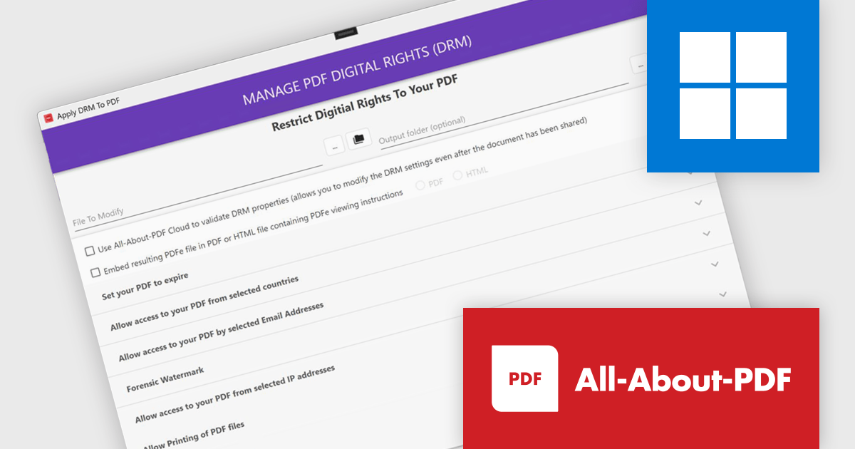 Take Full Control of Documents with DRM Protection