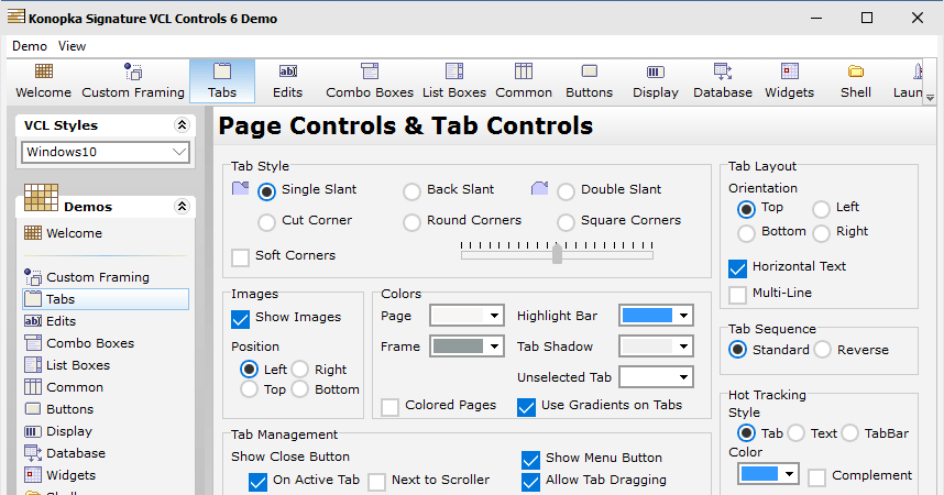 Konopka Signature 6 VCL Controls released