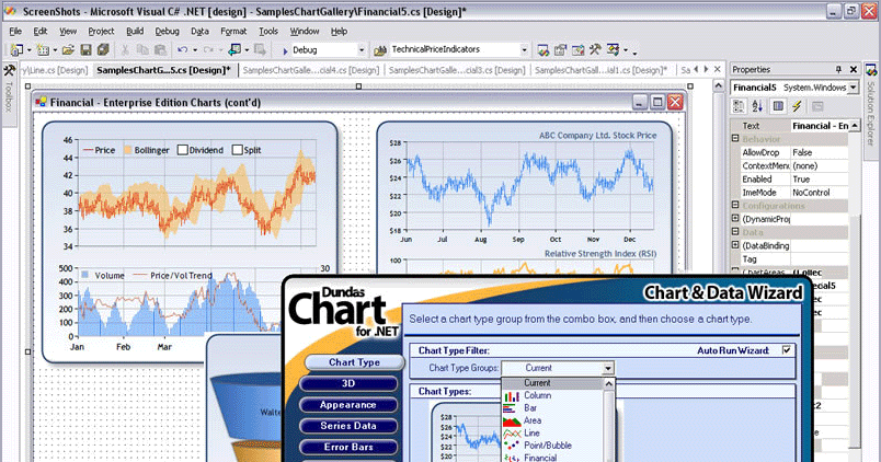 Chart Visual Studio 2010