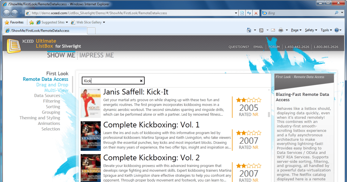 Silverlight ListBox improves scrolling