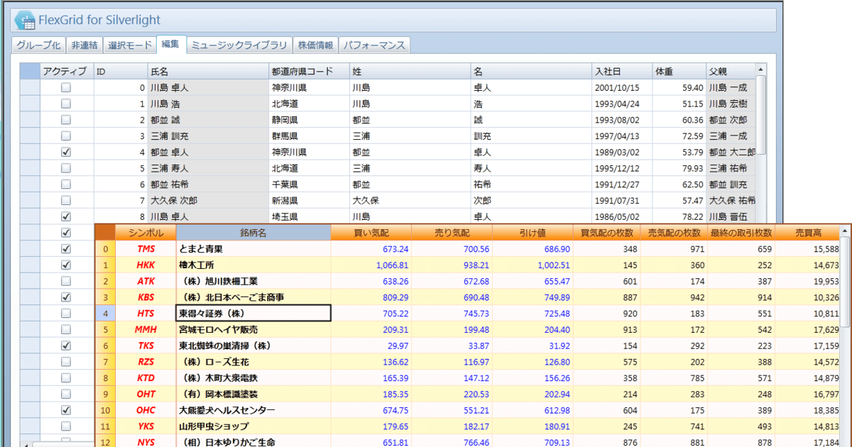 Flexgrid For Silverlight 日本語版 がバージョンアップ