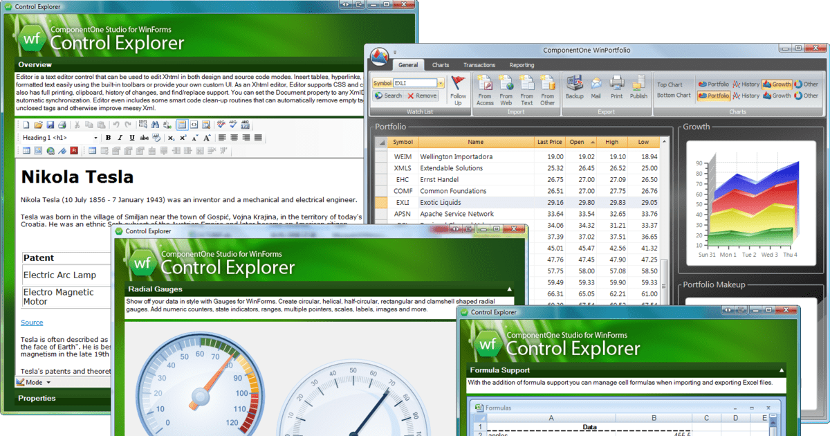 ComponentOne Studio WinForms adds Theme Designer