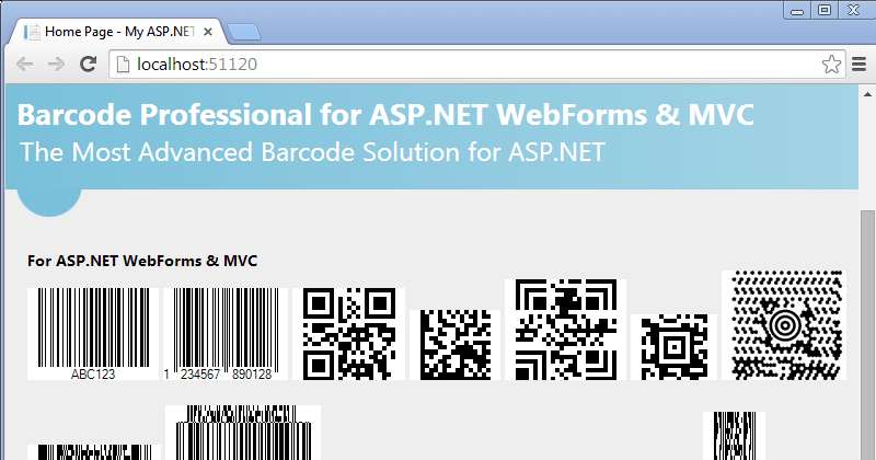 Neodynamic Barcode Adds Aspnet Mvc Control
