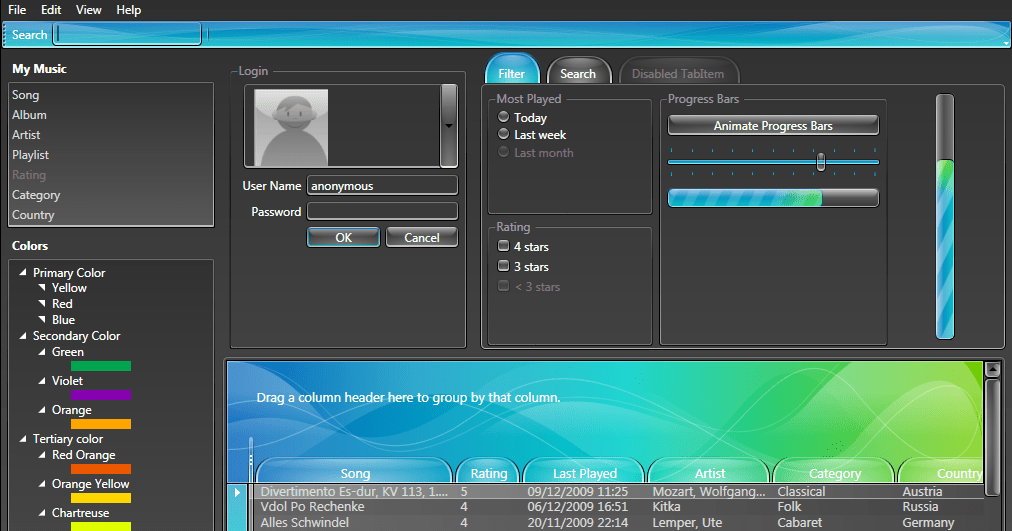 Professional Themes for WPF launched