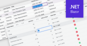 Blazor グリッドデータをセル内で直接簡単に編集