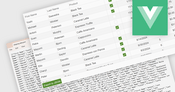 Vue.jsアプリケーションでデータグリッドをJSONにエクスポート