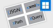JSON、XML、XPath、XQueryを編集してクエリ