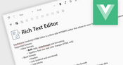 Build Rich Text Editing into Vue.js Apps
