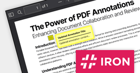 PDF注釈編集によるチームワークの強化