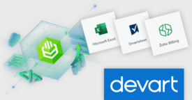 ODBCをExcel、Smartsheet、Zoho Billingに接続