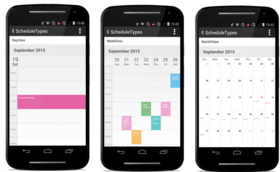Syncfusion Essential Studio for Android adds Schedule Control