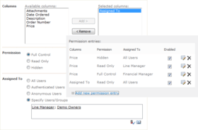 Column Permissions V2.41