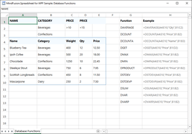 MindFusion.Spreadsheet for WPF V1.2