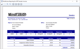 MindFusion.Reporting for WPF V1.4.2