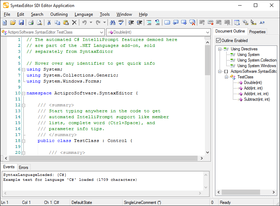 Actipro SyntaxEditor for WinForms 22.1.3